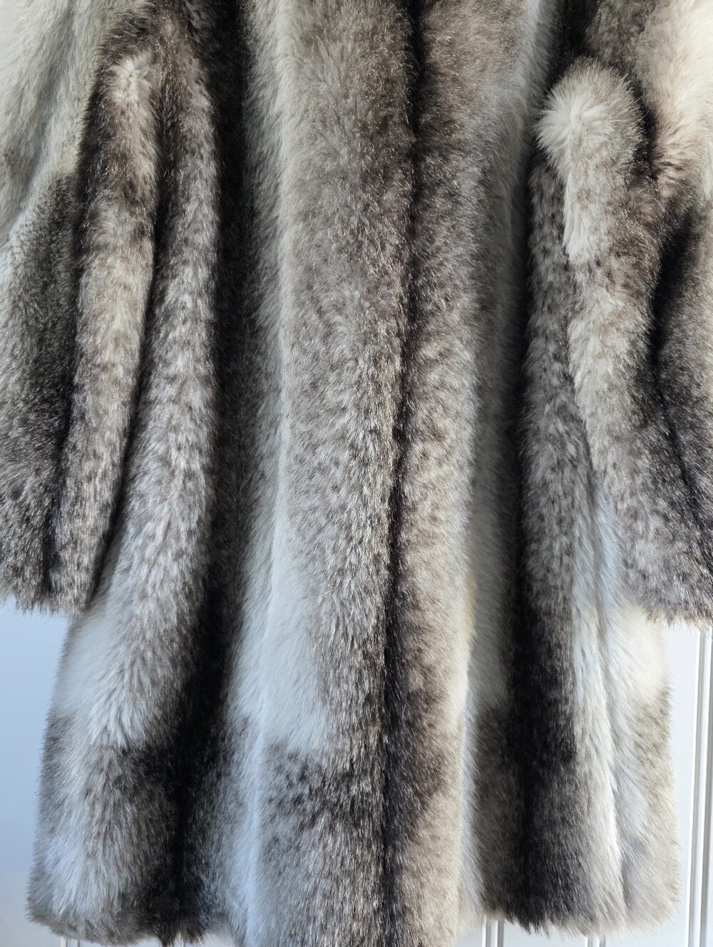 Vintage Sears Tissavel France Faux Fur Plush Long Winter Coat - Picture 8 of 12